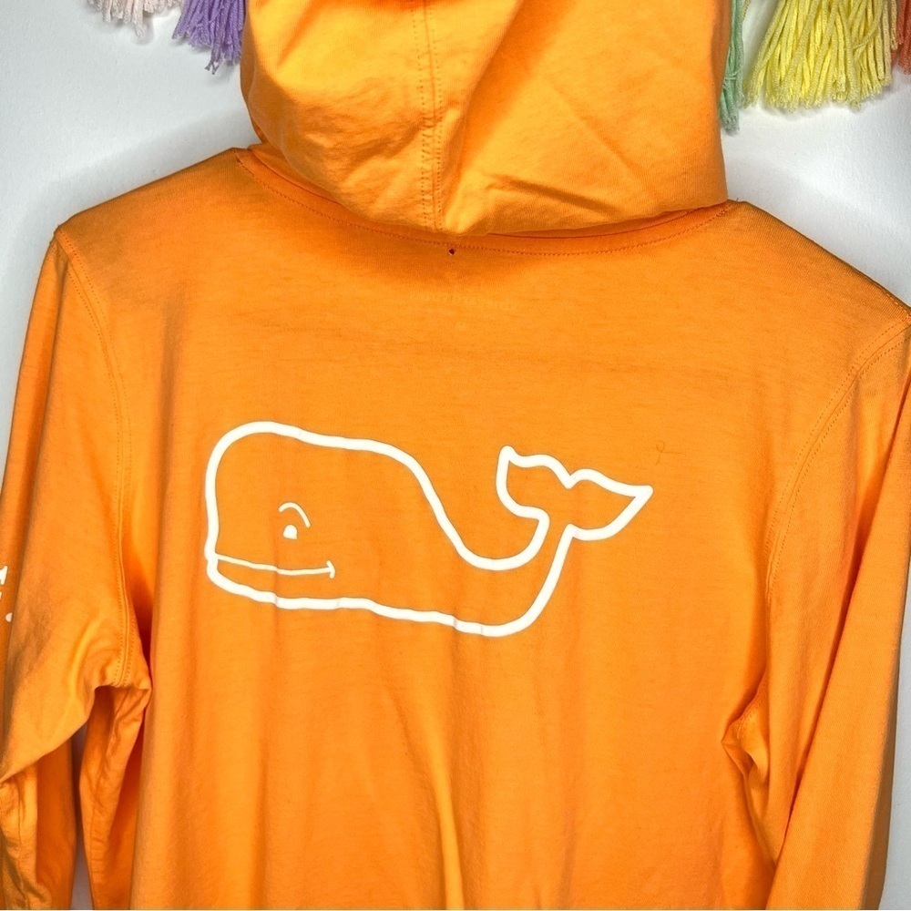 Vineyard Vines Orange Logo Lightweight Sweatshirt Hoodie Size Medium - Picture 8 of 12